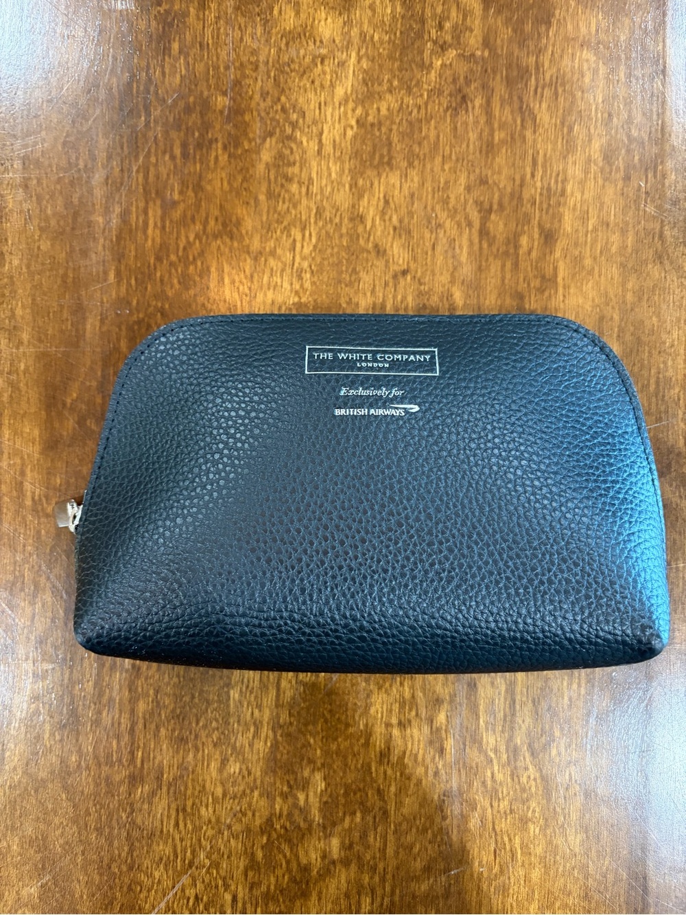 SEALED British Airways Business The White Company Black Leather Amenity KiT